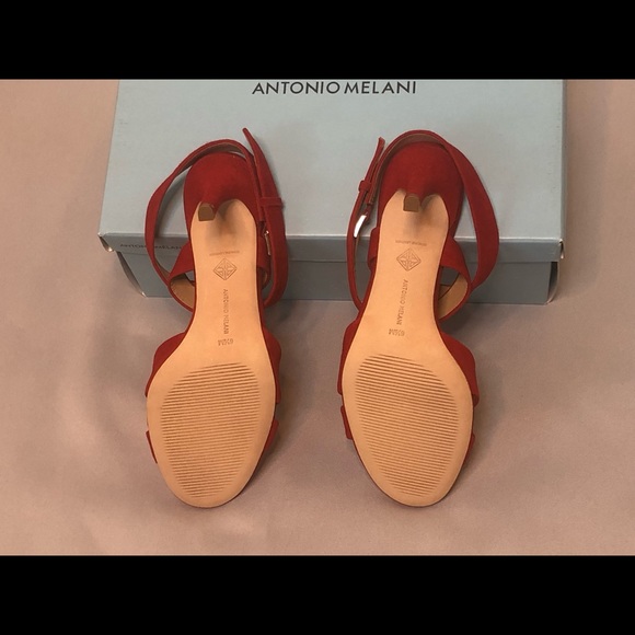 Antonio Melani Candy Red Sandals. RUN SMALL. - Picture 2 of 6